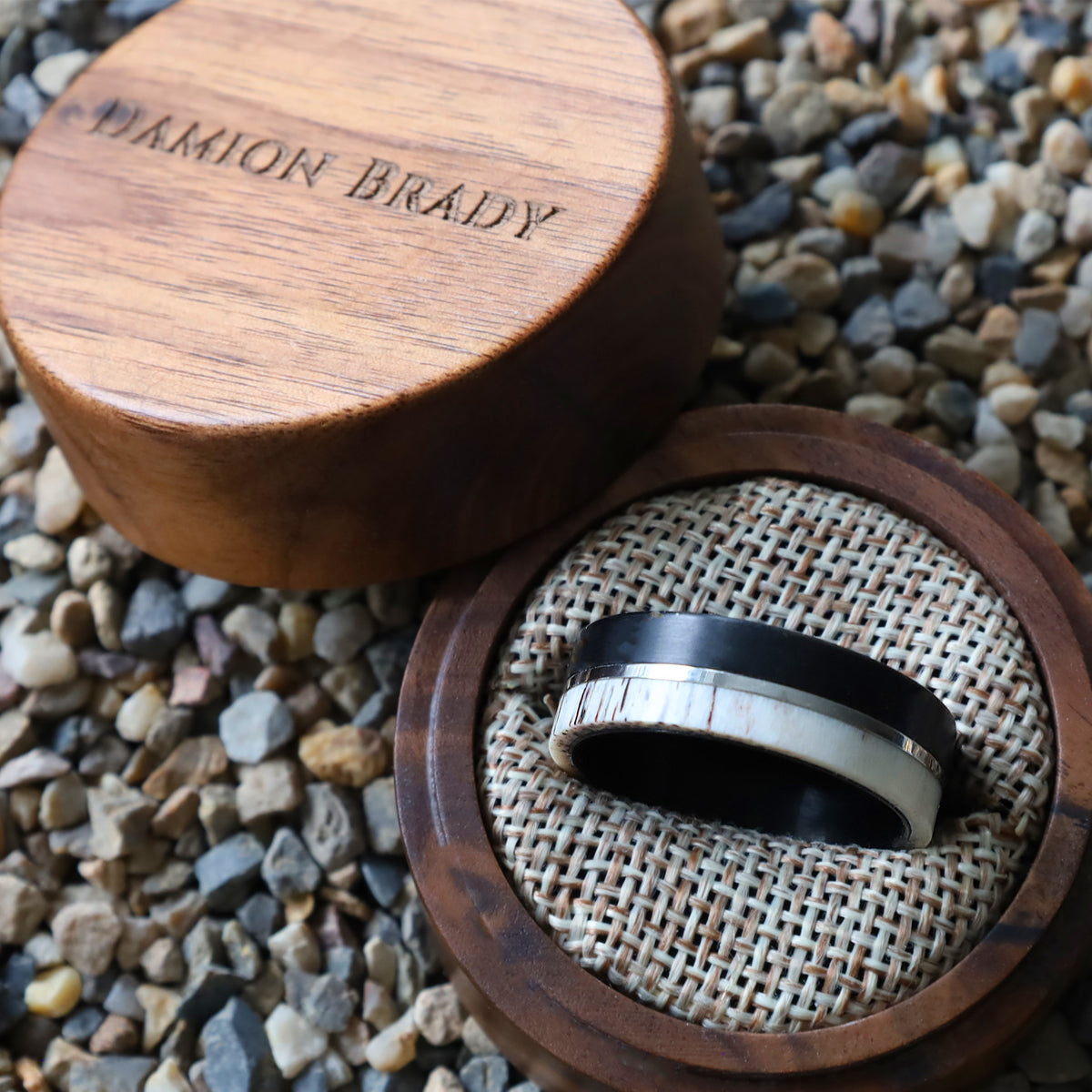 The Brady: Black Zirconium Men's Wedding Band